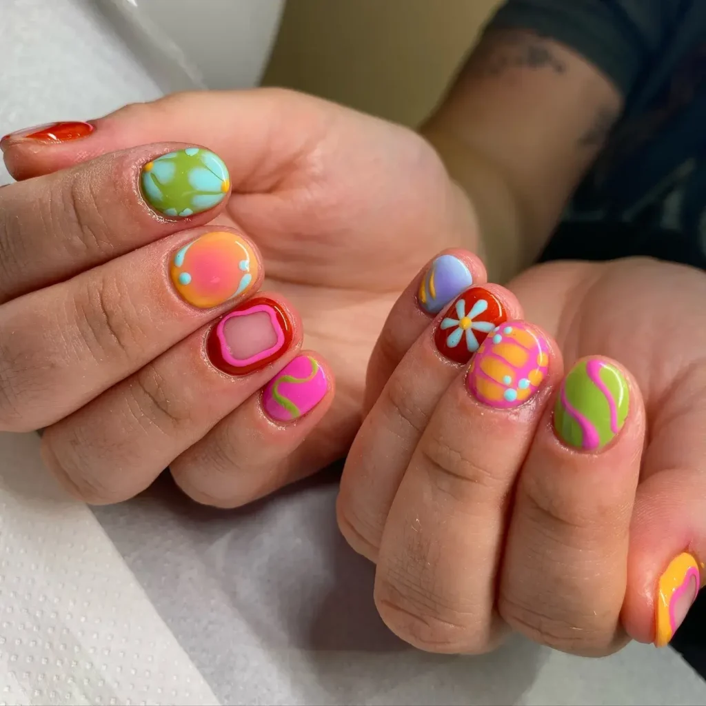 3d nail art short nail designs