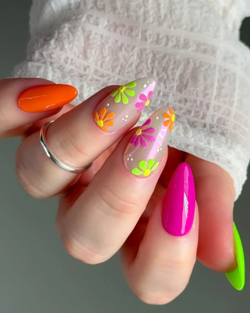 Cute Summer Nail Designs 2026: 200+ Inspo, Trends, and Expert Tips for Every Style 7 Bright and Saturated summer nail Colors
