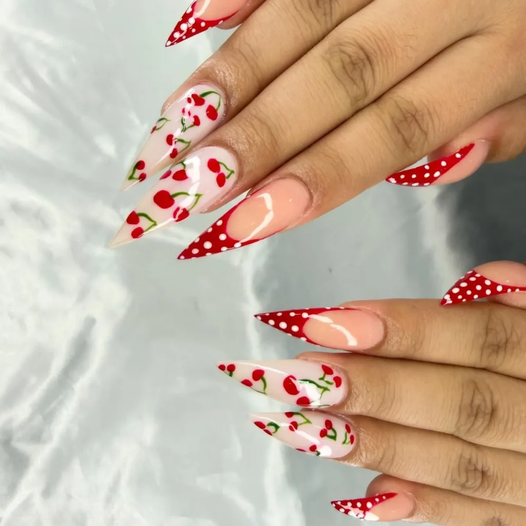 Cute Summer Nail Designs 2026: 200+ Inspo, Trends, and Expert Tips for Every Style 55 Cherry on Top Summer Nails