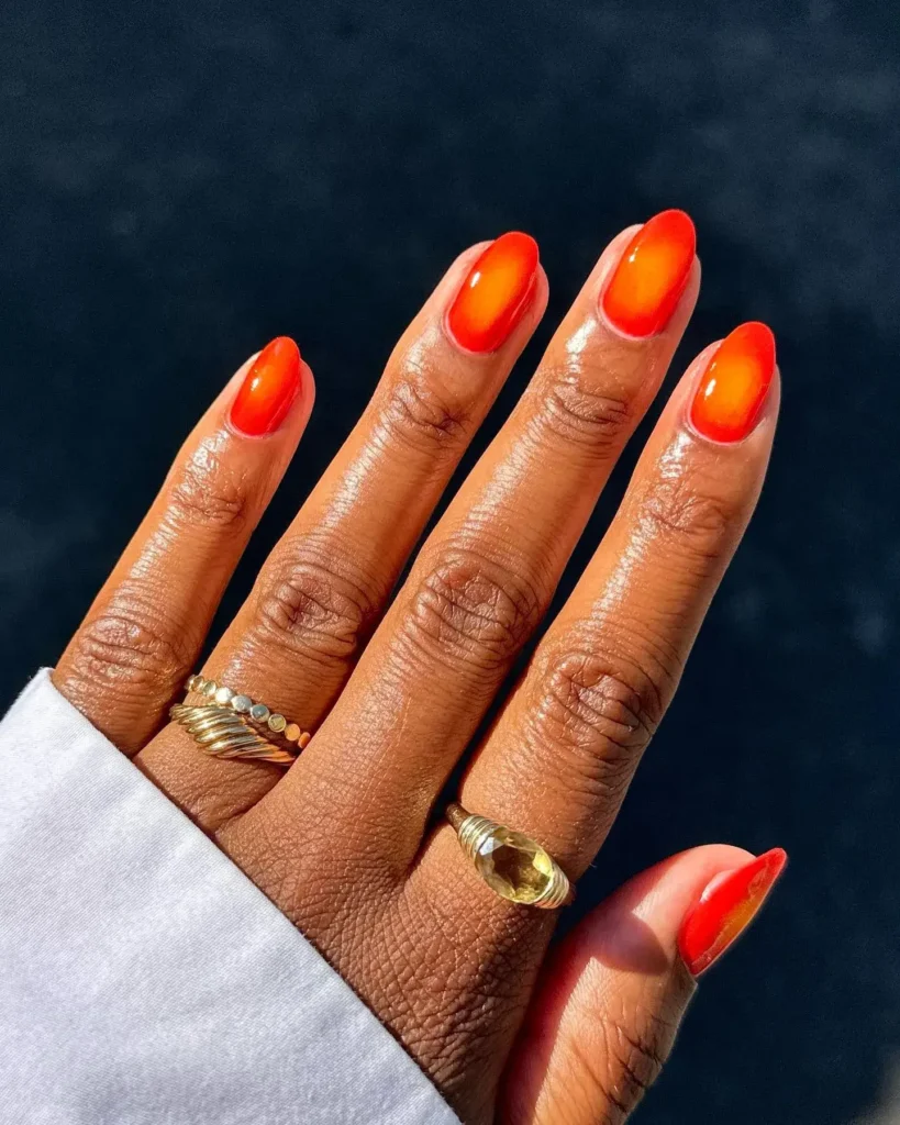 Cute Summer Nail Designs 2026: 200+ Inspo, Trends, and Expert Tips for Every Style 49 Fiery Aura Summer Nails