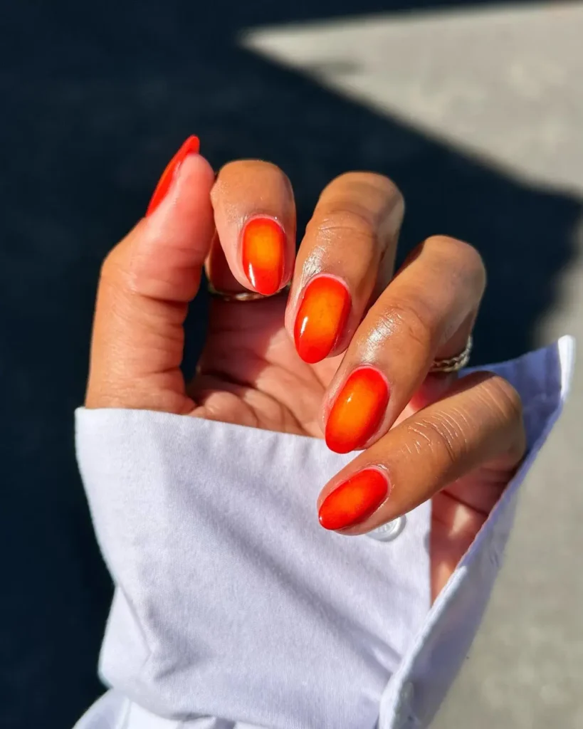Cute Summer Nail Designs 2026: 200+ Inspo, Trends, and Expert Tips for Every Style 19 Neon Coral Glazed Finish Summer Nail