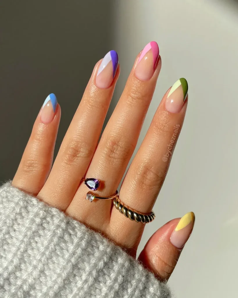 Cute Summer Nail Designs 2026: 200+ Inspo, Trends, and Expert Tips for Every Style 32 Pastel Rainbow French Tip Summer Nail