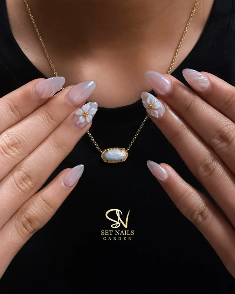 Cute Summer Nail Designs 2026: 200+ Inspo, Trends, and Expert Tips for Every Style 38 Pearl Glazed Perfection Summer Nail