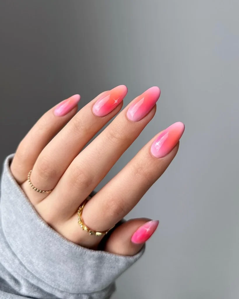 Cute Summer Nail Designs 2026: 200+ Inspo, Trends, and Expert Tips for Every Style 46 Sunset Aura Summer Nails