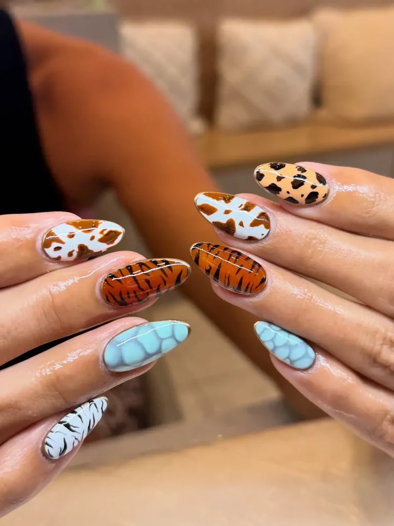Cute Summer Nail Designs 2026: 200+ Inspo, Trends, and Expert Tips for Every Style 150 Animal Print & Pattern Summer Nail Inspo