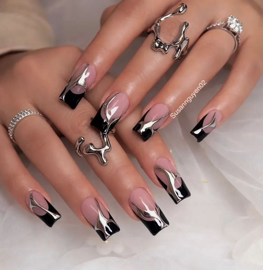 black french tips