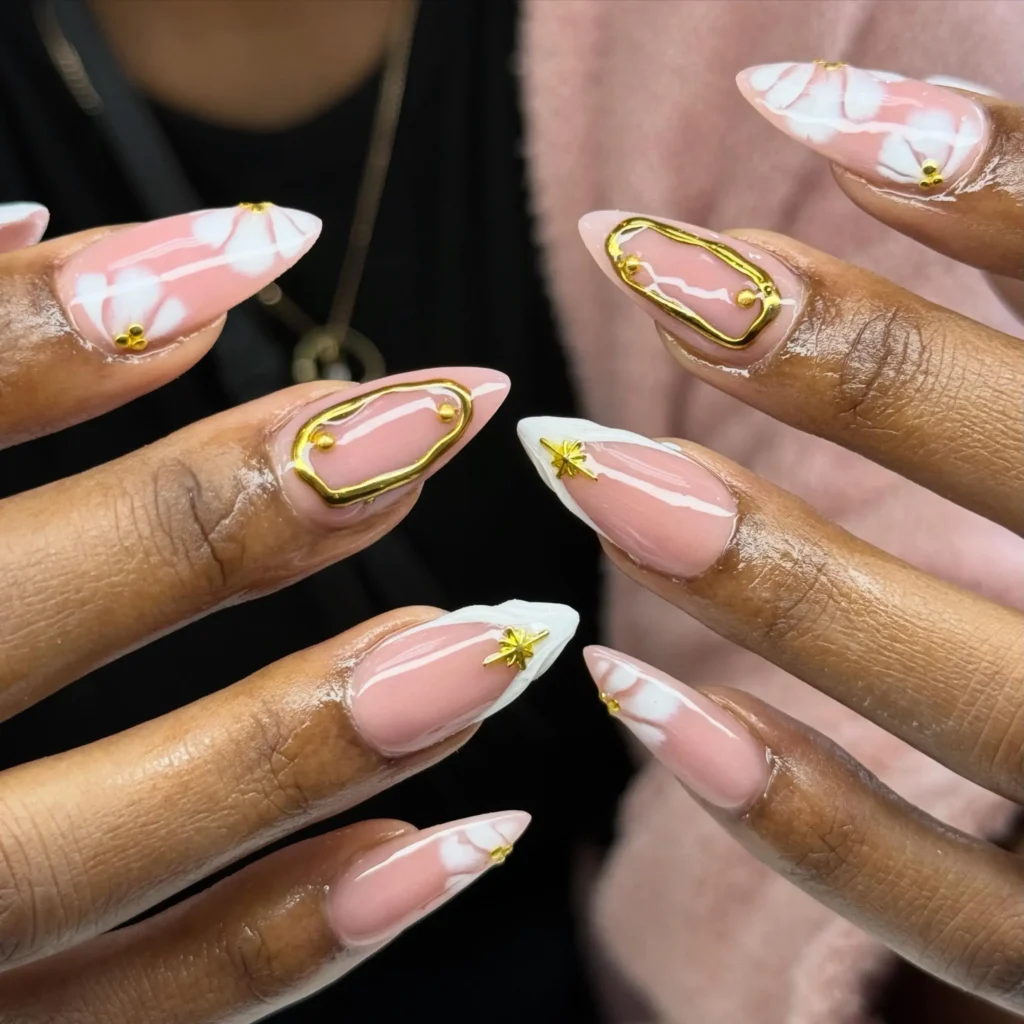Cute Summer Nail Designs 2026: 200+ Inspo, Trends, and Expert Tips for Every Style 183 blush pink marble summer nails