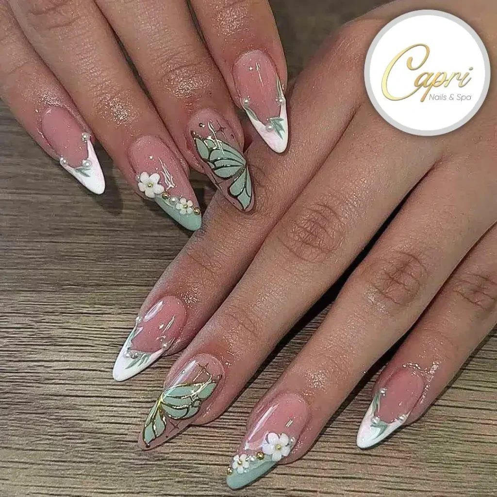 Cute Summer Nail Designs 2026: 200+ Inspo, Trends, and Expert Tips for Every Style 62 botanical realism summer nails
