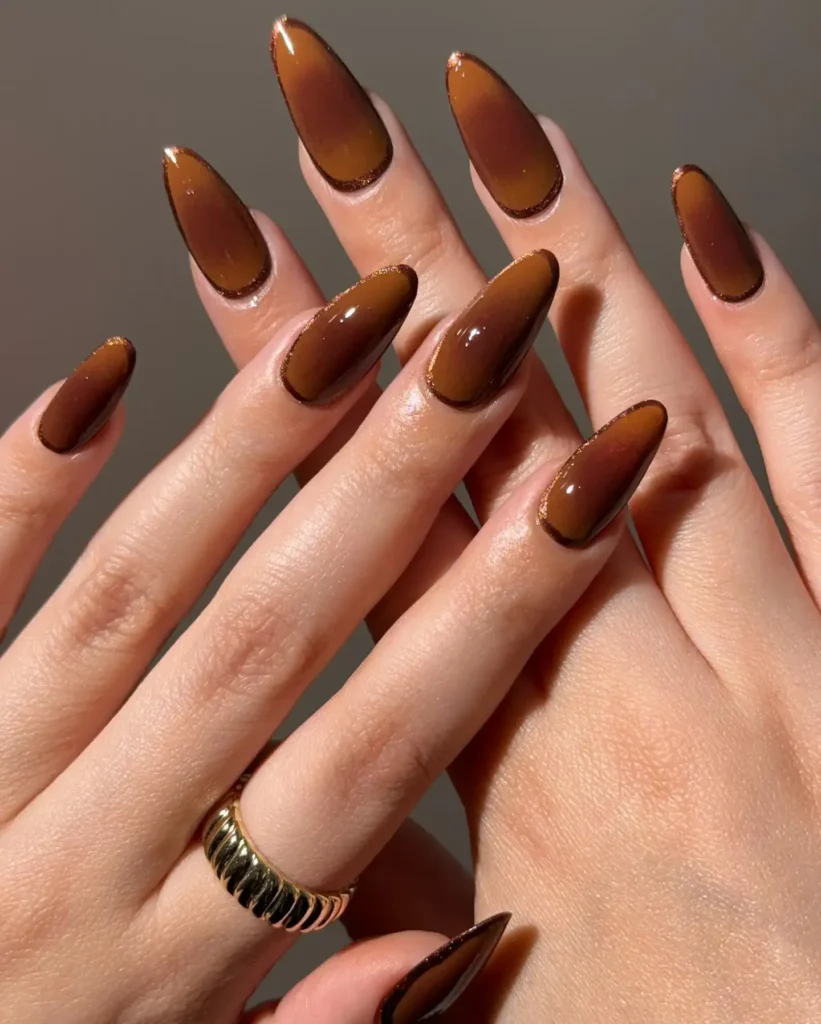 Fall Nail Design Inspo and Colors 2026: Shades, Techniques, and Looks for Every Nail 8 caramel fall nail colors