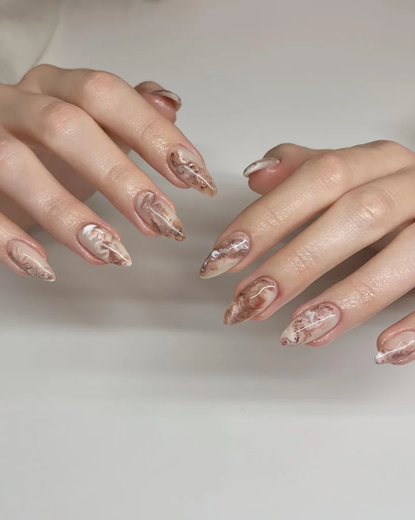 Fall Nail Design Inspo and Colors 2026: Shades, Techniques, and Looks for Every Nail 28 cinnamon latte fall nail colors