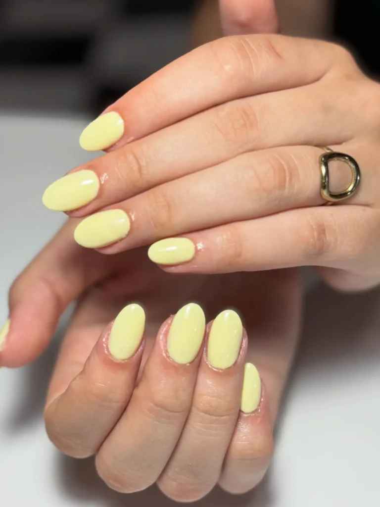 Cute Summer Nail Designs 2026: 200+ Inspo, Trends, and Expert Tips for Every Style 187 classic butter yellow gloss summer nails
