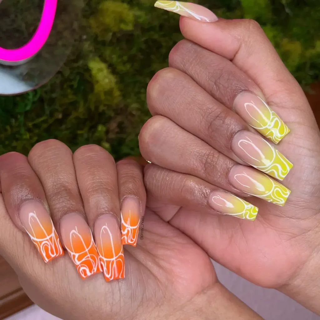 Cute Summer Nail Designs 2026: 200+ Inspo, Trends, and Expert Tips for Every Style 114 coffin-shaped summer nail designs
