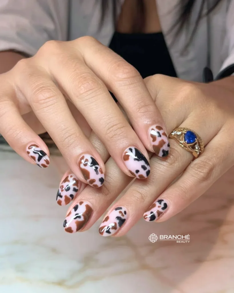 Cute Summer Nail Designs 2026: 200+ Inspo, Trends, and Expert Tips for Every Style 154 cow print summer nails