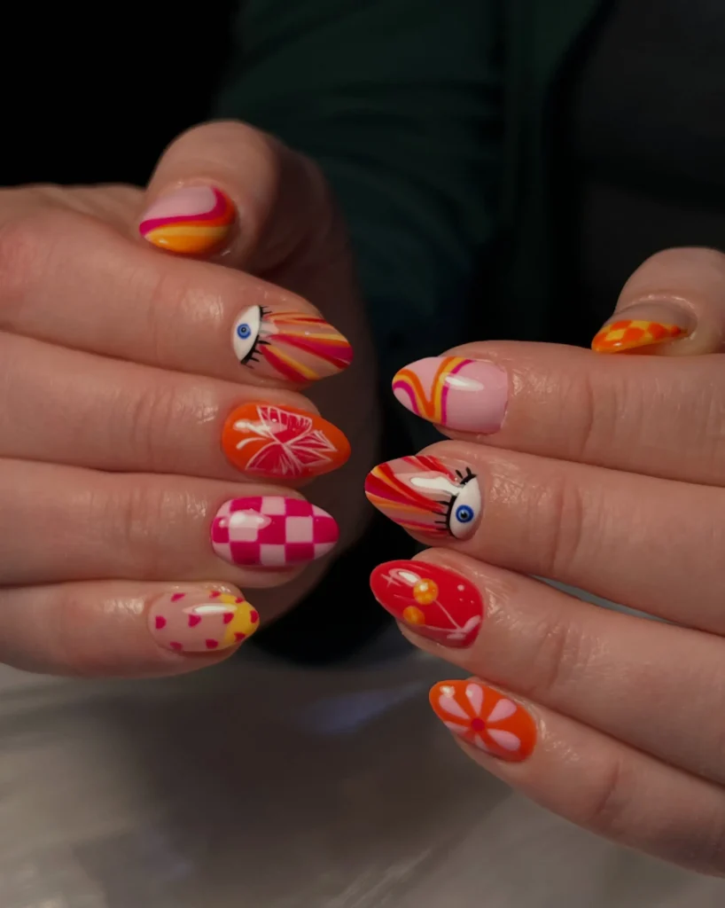 cute short nails