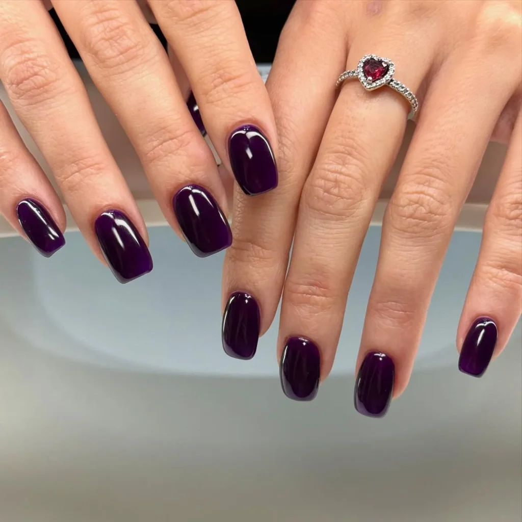 Fall Nail Design Inspo and Colors 2026: Shades, Techniques, and Looks for Every Nail 10 deep purple fall nail colors