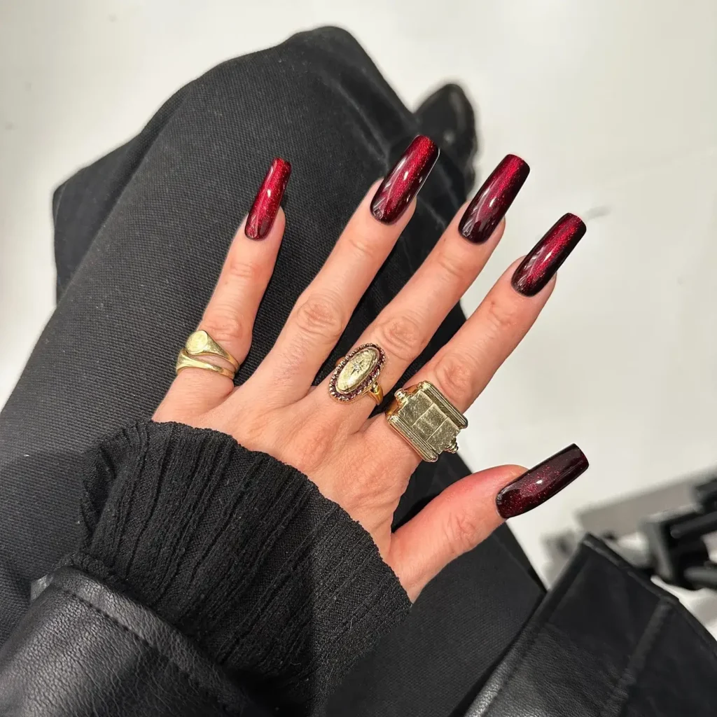 Cute Summer Nail Designs 2026: 200+ Inspo, Trends, and Expert Tips for Every Style 205 deep red velvet summer nails