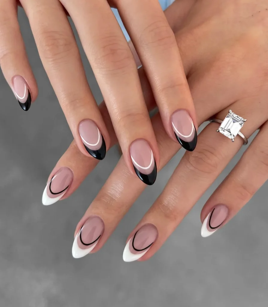 Cute Summer Nail Designs 2026: 200+ Inspo, Trends, and Expert Tips for Every Style 93 double-line french tips summer nails