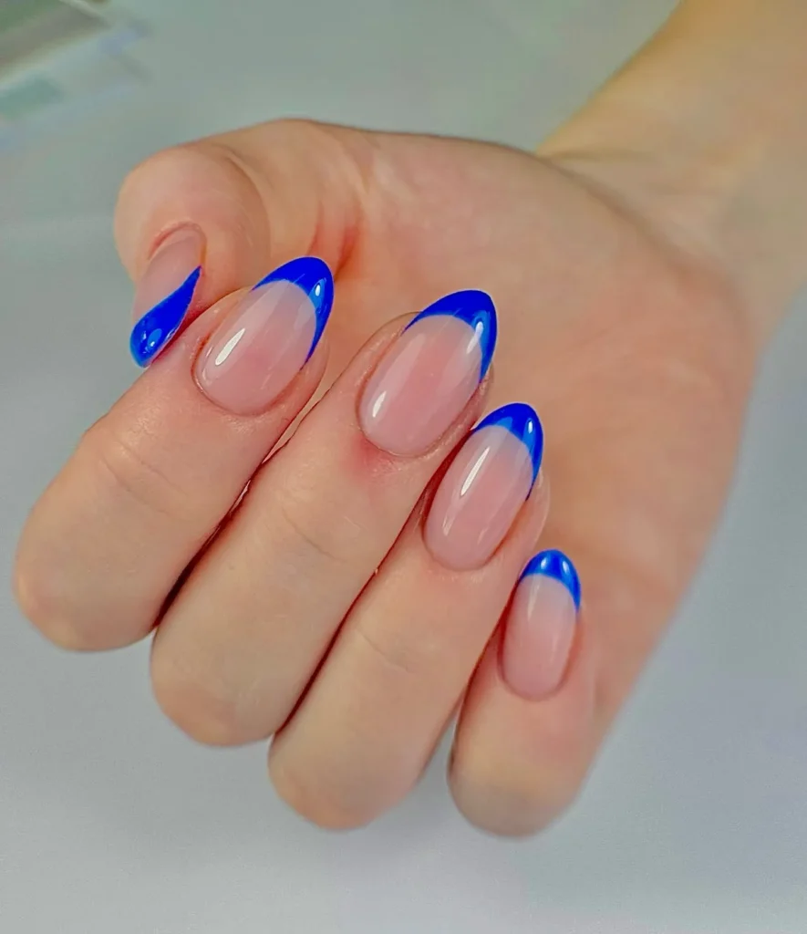 Cute Summer Nail Designs 2026: 200+ Inspo, Trends, and Expert Tips for Every Style 174 electric blue tip summer nails