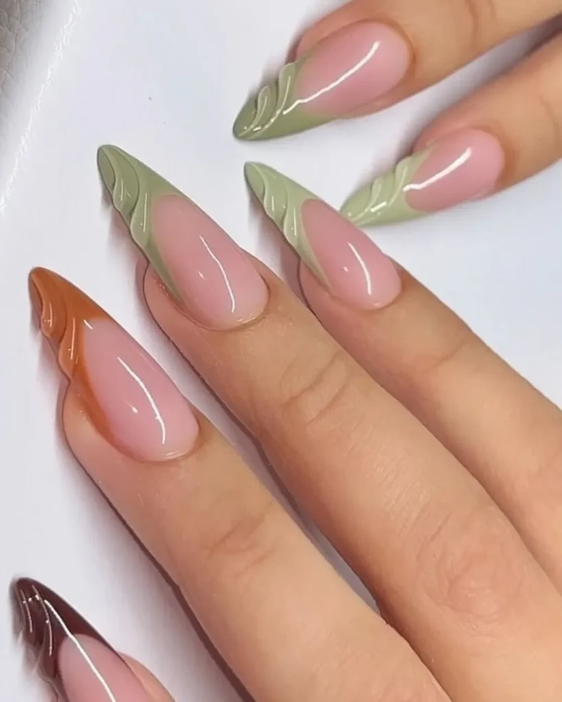Fall Nail Design Inspo and Colors 2026: Shades, Techniques, and Looks for Every Nail 49 fall french tip nails