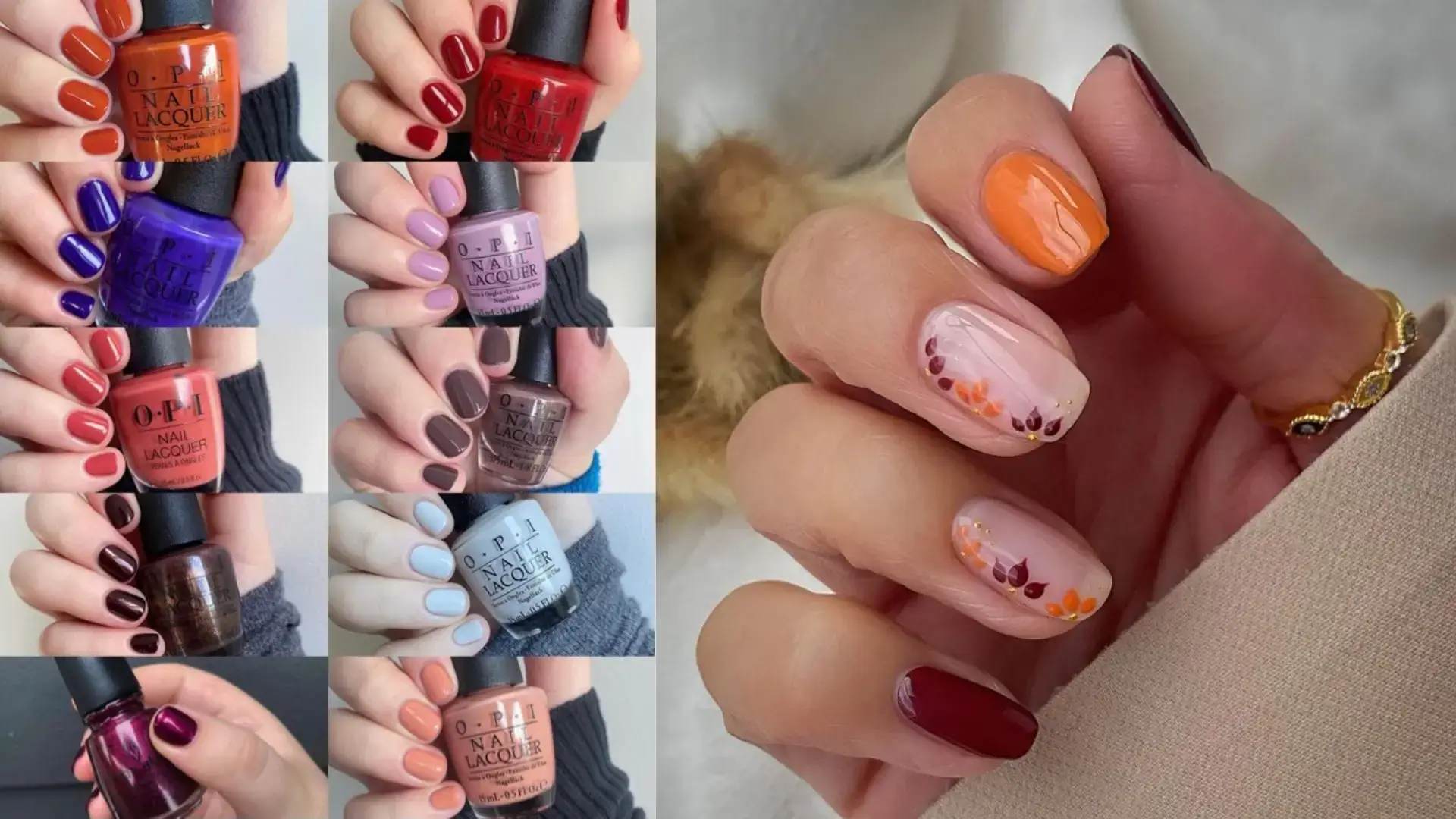 fall nail colors and designs