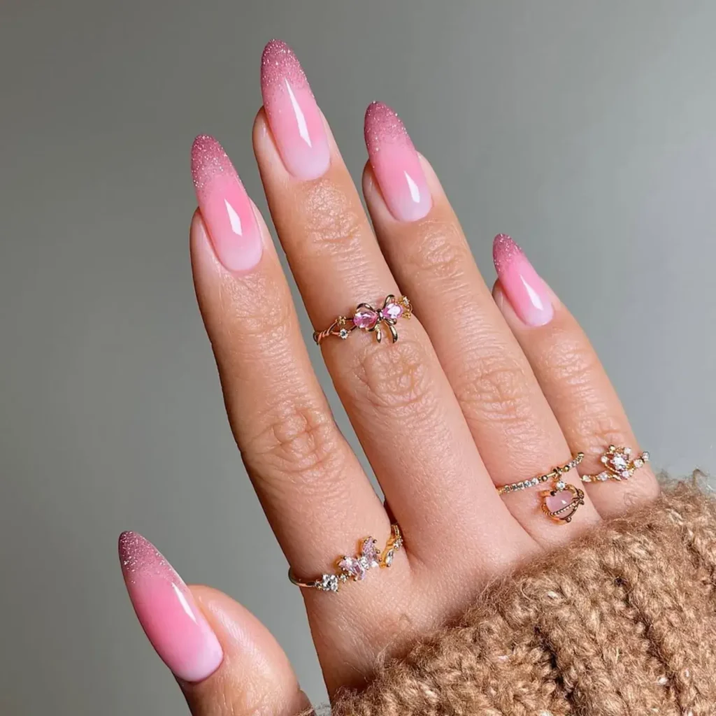 guava pink french tip nail designs