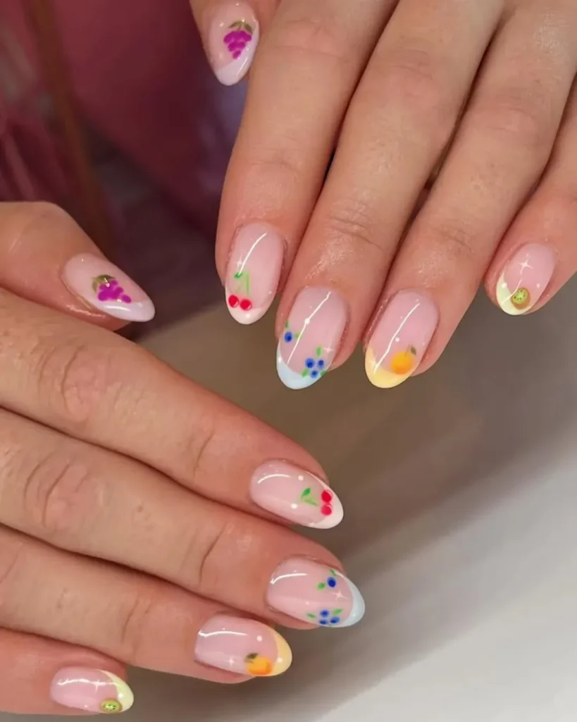 Cute Summer Nail Designs 2026: 200+ Inspo, Trends, and Expert Tips for Every Style 58 micro-fruit summer nails