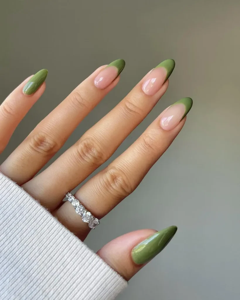 Cute Summer Nail Designs 2026: 200+ Inspo, Trends, and Expert Tips for Every Style 235 muted olive transitional set summer nails