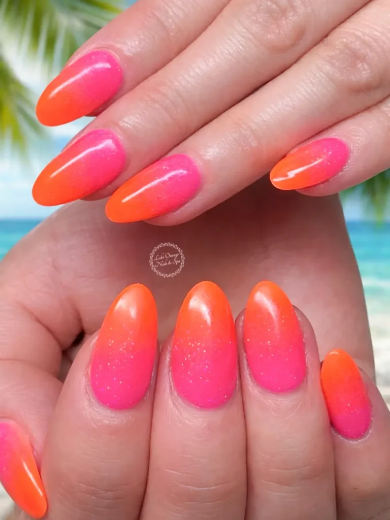 Cute Summer Nail Designs 2026: 200+ Inspo, Trends, and Expert Tips for Every Style 75 neon orange ombre summer nails