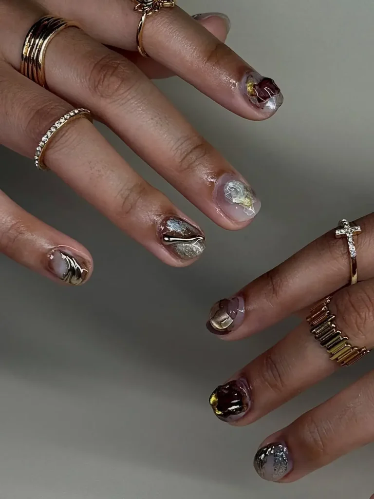 nuance short nail designs