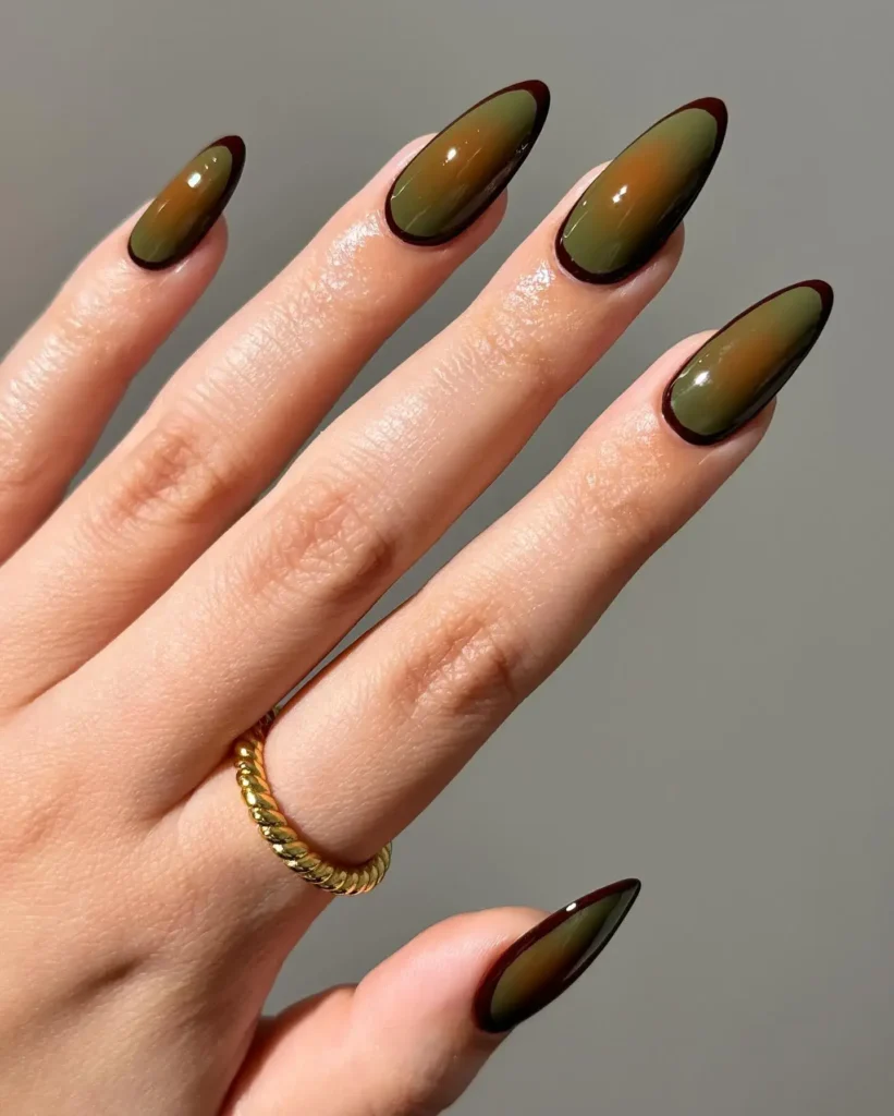 Fall Nail Design Inspo and Colors 2026: Shades, Techniques, and Looks for Every Nail 62 olive aura fall nail designs