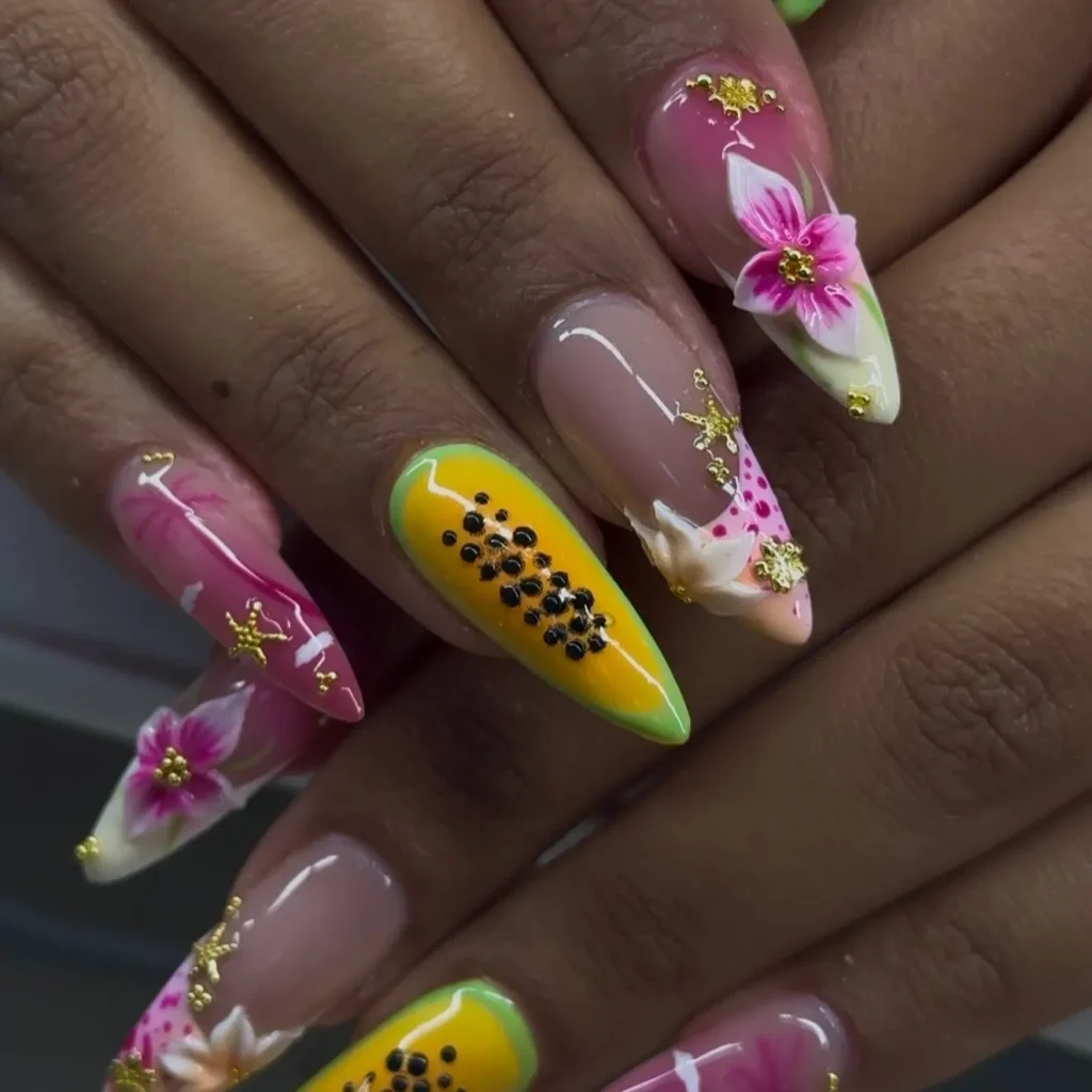 Cute Summer Nail Designs 2026: 200+ Inspo, Trends, and Expert Tips for Every Style 210 passport stamp summer nails