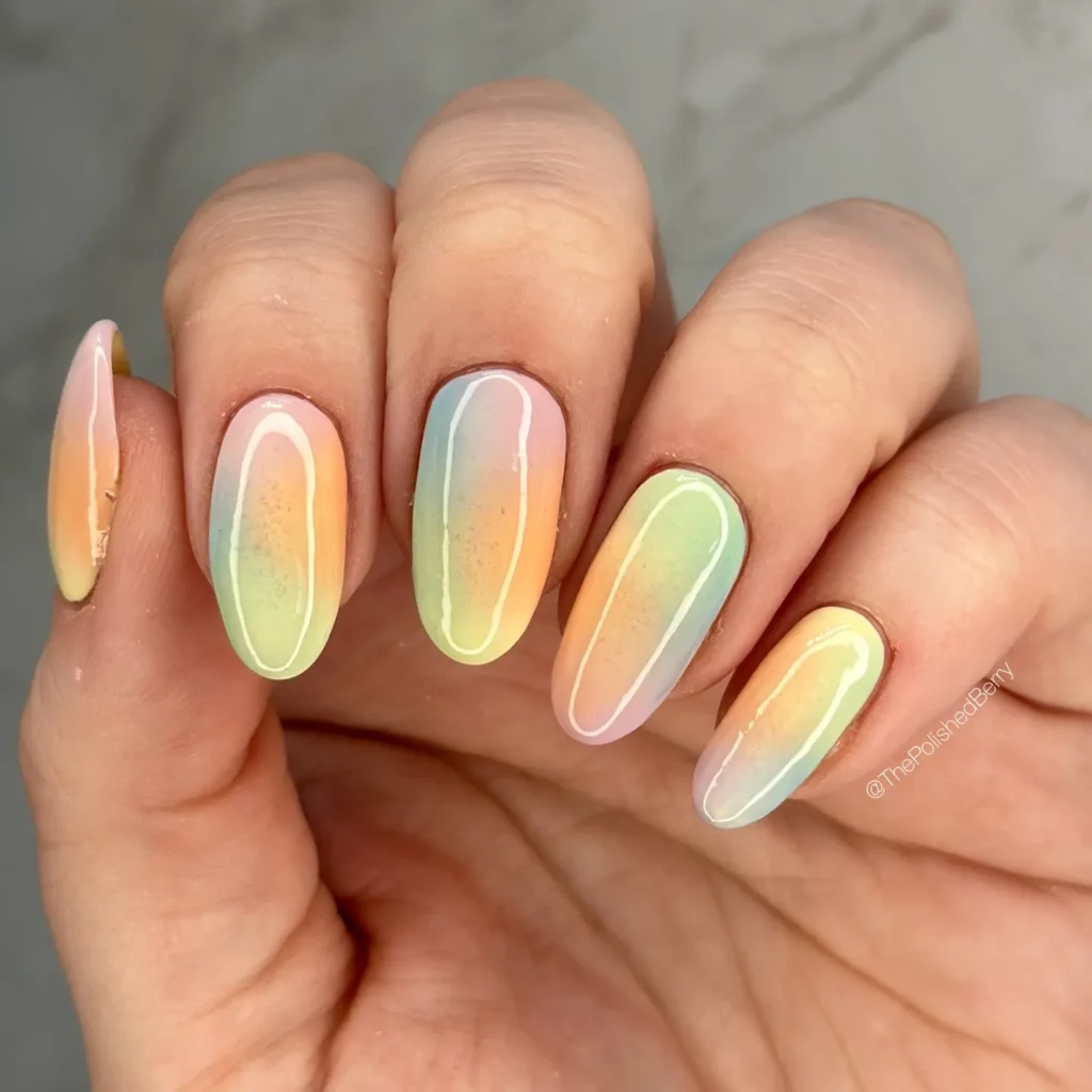 Cute Summer Nail Designs 2026: 200+ Inspo, Trends, and Expert Tips for Every Style 73 pastel rainbow ombre summer nails