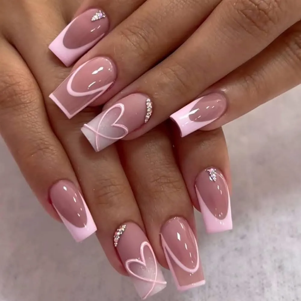 pink nail designs