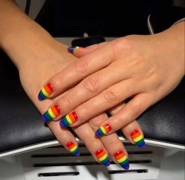 Cute Summer Nail Designs 2026: 200+ Inspo, Trends, and Expert Tips for Every Style 145 rainbow almond set summer nails