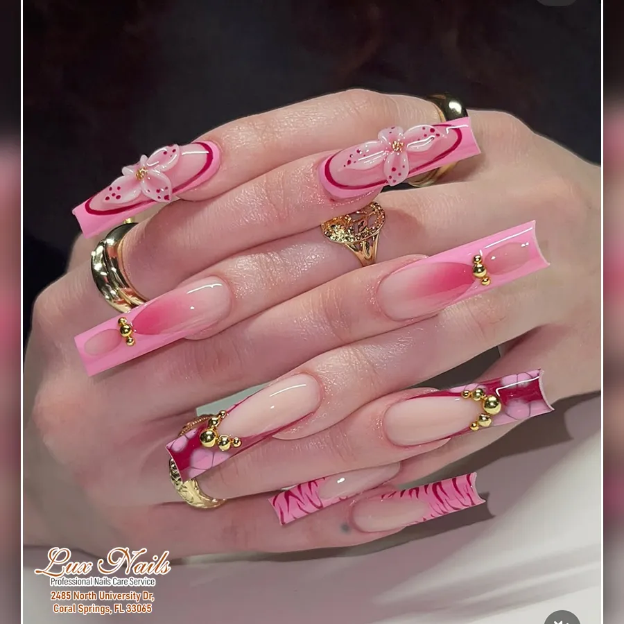 Cute Summer Nail Designs 2026: 200+ Inspo, Trends, and Expert Tips for Every Style 166 raised gel flower summer nails