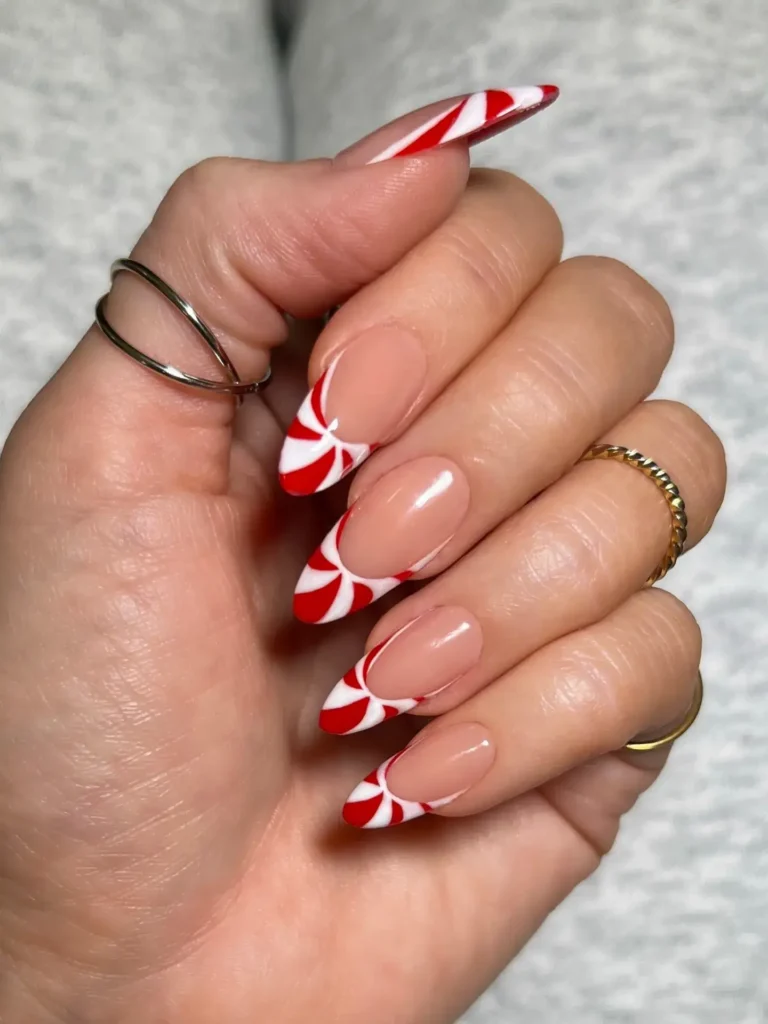Cute Summer Nail Designs 2026: 200+ Inspo, Trends, and Expert Tips for Every Style 204 red & white candy stripe summer nails