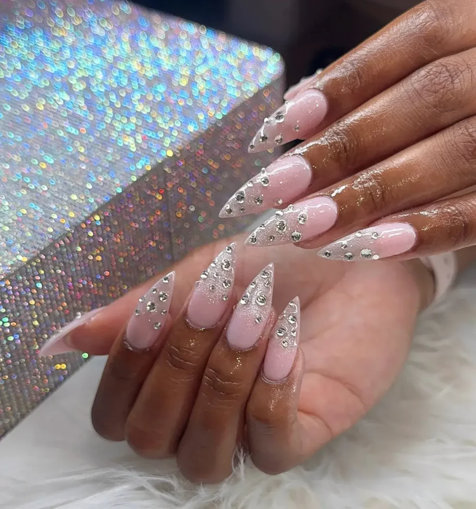 Cute Summer Nail Designs 2026: 200+ Inspo, Trends, and Expert Tips for Every Style 163 rhinestone cluster accent summer nails