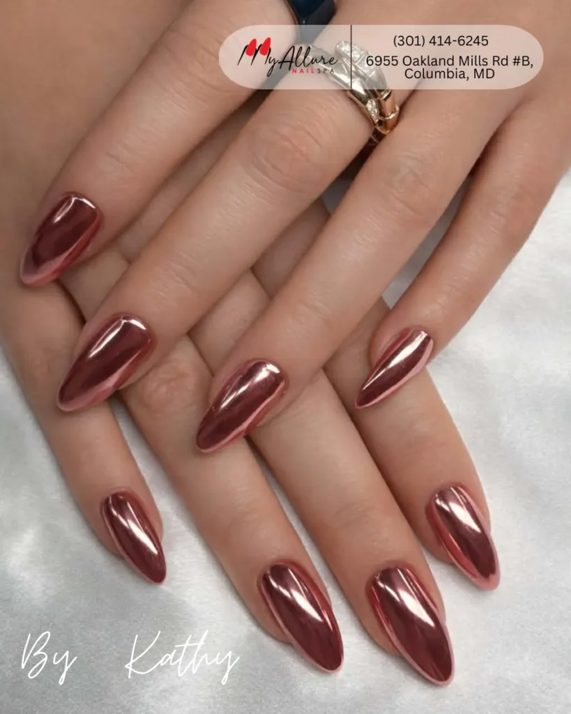 Cute Summer Nail Designs 2026: 200+ Inspo, Trends, and Expert Tips for Every Style 39 rose gold chrome summer nails