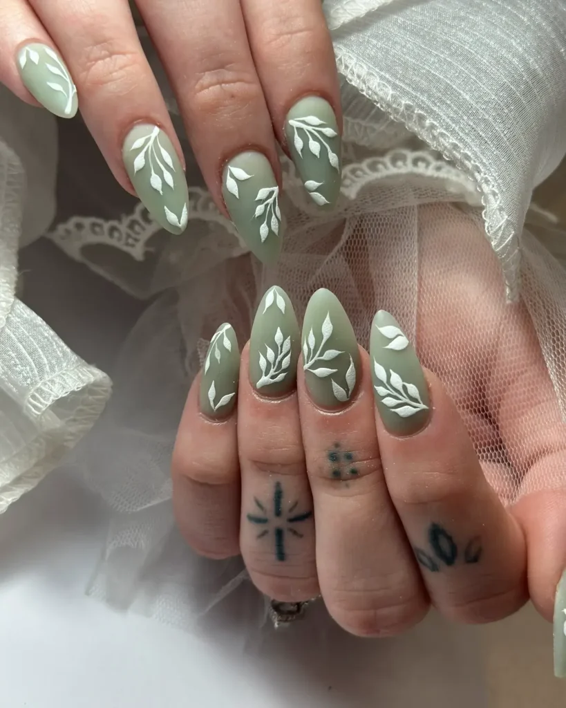 Cute Summer Nail Designs 2026: 200+ Inspo, Trends, and Expert Tips for Every Style 196 sage green minimalist summer nails