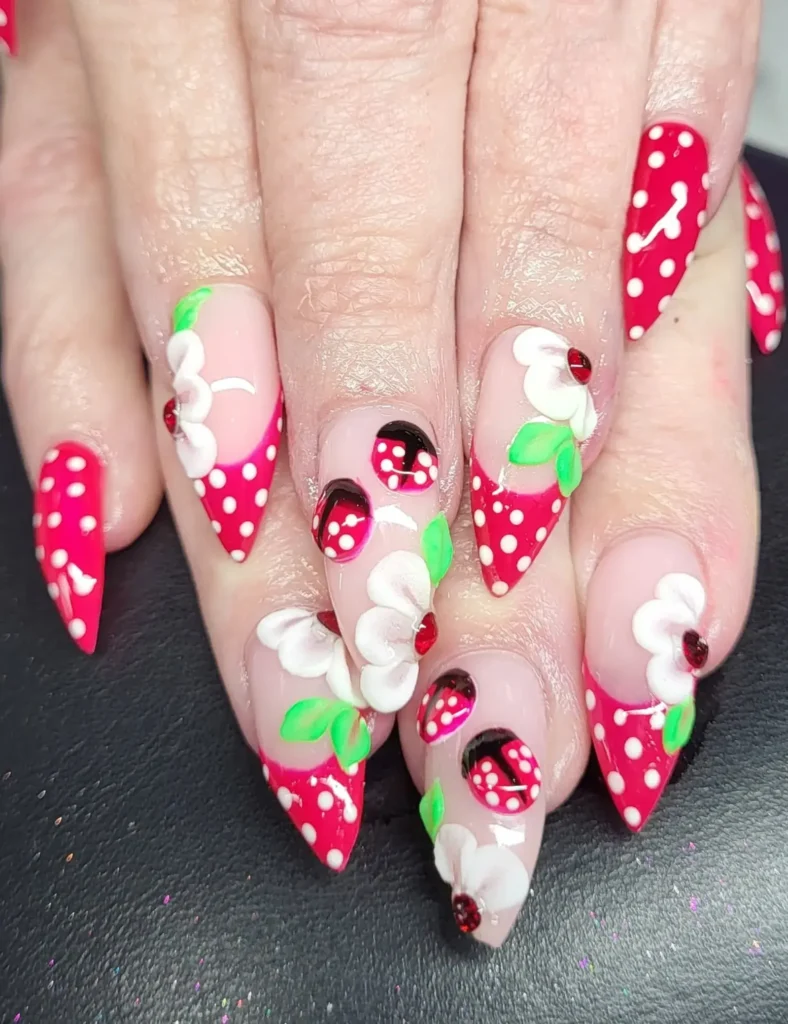 Cute Summer Nail Designs 2026: 200+ Inspo, Trends, and Expert Tips for Every Style 56 strawberry fields summer nails