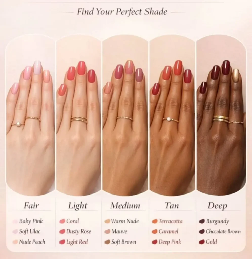 Cute Summer Nail Designs 2026: 200+ Inspo, Trends, and Expert Tips for Every Style 13 summer nail by skin tone and undertone