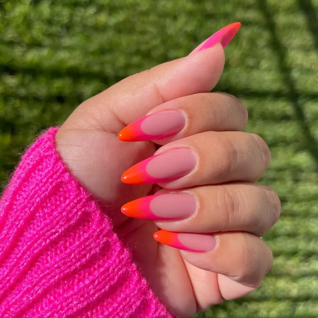 Cute Summer Nail Designs 2026: 200+ Inspo, Trends, and Expert Tips for Every Style 209 sunburst vacation french summer nails