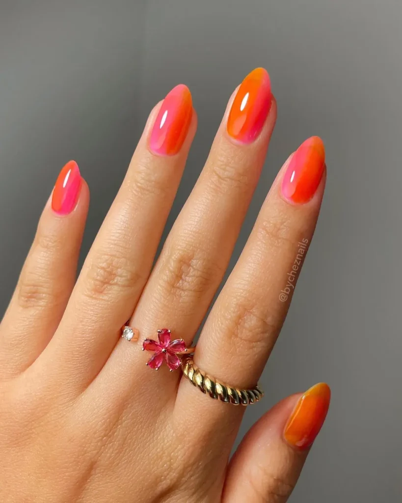 Cute Summer Nail Designs 2026: 200+ Inspo, Trends, and Expert Tips for Every Style 71 sunset gradient summer nails