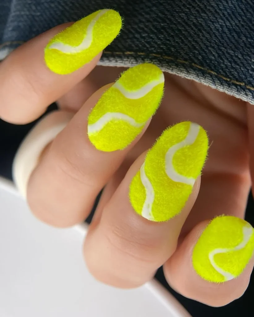 Cute Summer Nail Designs 2026: 200+ Inspo, Trends, and Expert Tips for Every Style 214 tennis bright mani summer nails