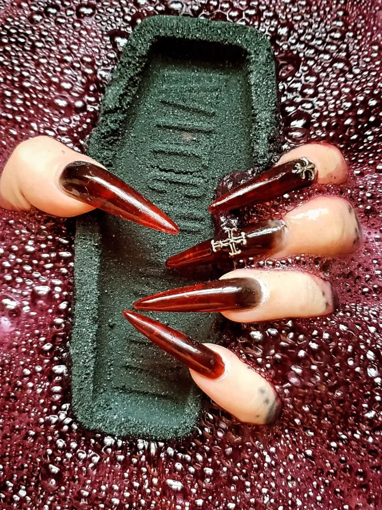 Fall Nail Design Inspo and Colors 2026: Shades, Techniques, and Looks for Every Nail 39 vampy maroon fall nail designs