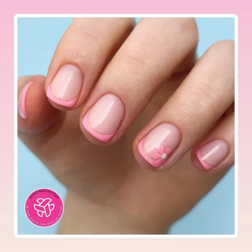 Pink French Tip Nails | Nail Inspo 11 baby pink micro french tip nails