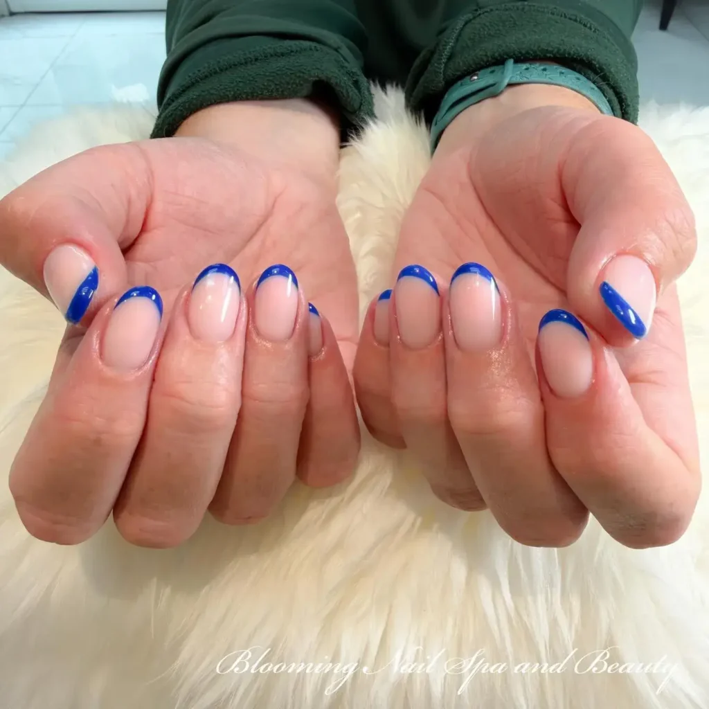 blue french tip