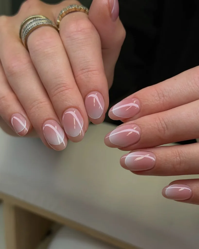 Pink French Tip Nails | Nail Inspo 40 pink aura french tip nails