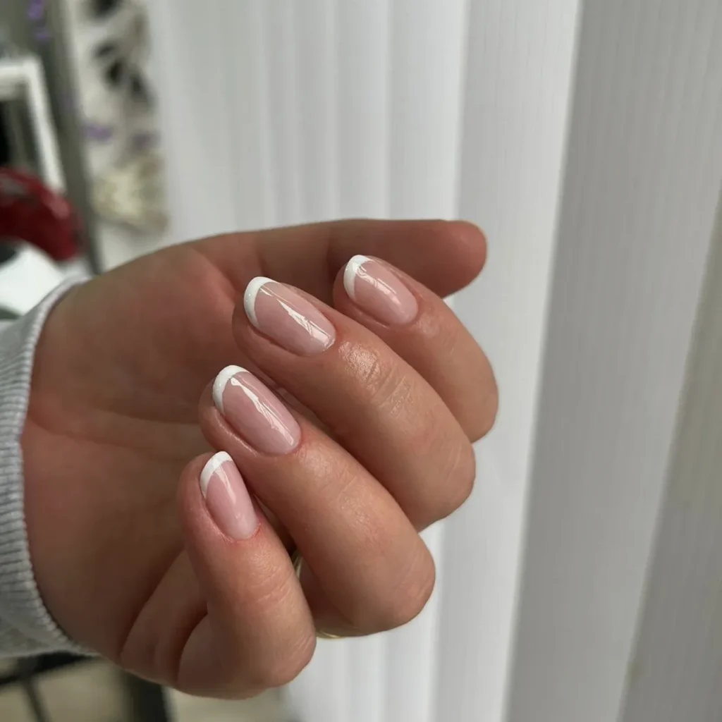 short french tip nails